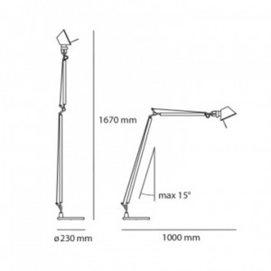 Lampe de Table LED Tolomeo Lectura 10W ARTEMIDE - Devis sur Techni-Contact.com - 2