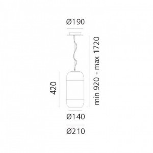 Lampe Suspendue LED Gople 20W ARTEMIDE - Devis sur Techni-Contact.com - 3