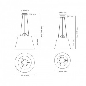 Lampe Suspendue Tolomeo Mega ARTEMIDE - Devis sur Techni-Contact.com - 2