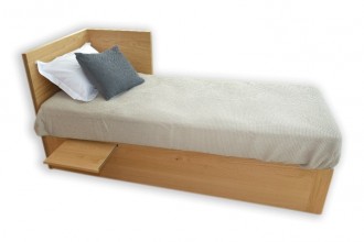 Lit simple avec rangement en bois naturel - Devis sur Techni-Contact.com - 2