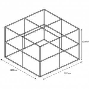 Totem extérieur cube