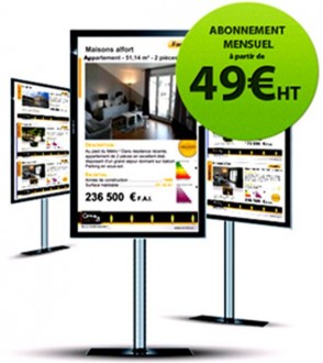 Logiciel affichage dynamique agence immobilière - Devis sur Techni-Contact.com - 1