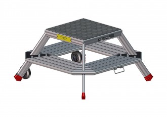 Marche pieds Trapézoïdal aluminium - Devis sur Techni-Contact.com - 2