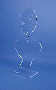 Marianne plexi sur socle 86 cm ht