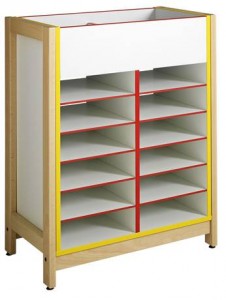 Meuble de rangement scolaire bi-face - Devis sur Techni-Contact.com - 1