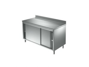 Meuble inox portes coulissantes 