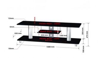 Meuble TV pour écran 55 - Devis sur Techni-Contact.com - 2