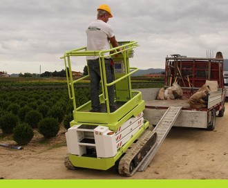 Nacelle ciseau tout terrain sur chenilles - Devis sur Techni-Contact.com - 7