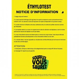 Notice d'utilisation éthylotest - Devis sur Techni-Contact.com - 1