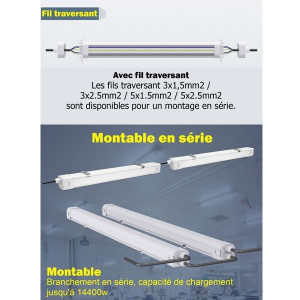 Réglettes LED étanches connectables - Devis sur Techni-Contact.com - 8