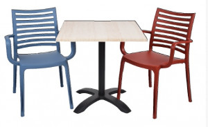 Pack table + 2 fauteuils