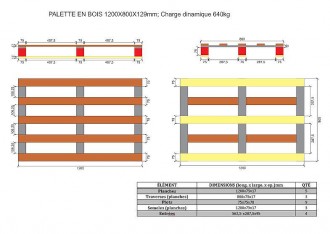 Palette bois demi lourde - Devis sur Techni-Contact.com - 2