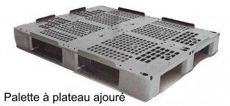 Palette plastique 3 semelles - Devis sur Techni-Contact.com - 1