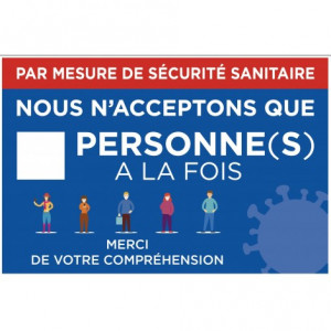 Pancarte mesure de sécurité sanitaire - Devis sur Techni-Contact.com - 1