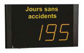 Panneau d'affichage jours sans accidents - Devis sur Techni-Contact.com - 1