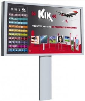 Panneau d'affichage monopied 8 m² - Devis sur Techni-Contact.com - 1