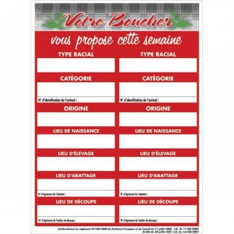 Panneau d'affichage pour boucherie - Devis sur Techni-Contact.com - 1