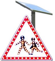 Panneau d'affichage solaire pour signalisation routière - Devis sur Techni-Contact.com - 1