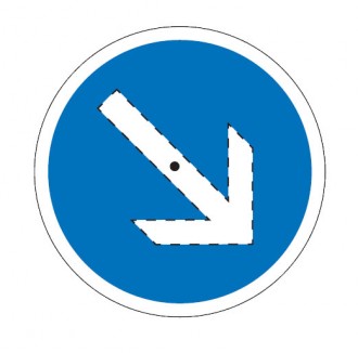 Panneau d'indication avec flèche pivotante seul BK21 - Devis sur Techni-Contact.com - 1