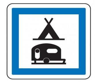 Panneau d'indication camping pour tentes et caravanes CE4c - Devis sur Techni-Contact.com - 1