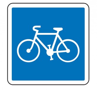 Panneau d'indication d'une piste ou bande cyclable C113 - Devis sur Techni-Contact.com - 1