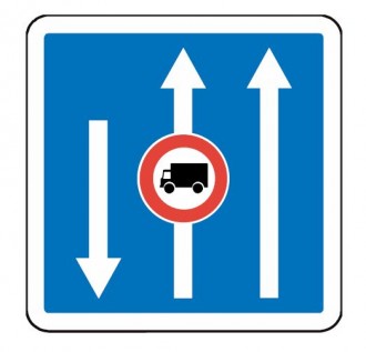 Panneau d'indication de conditions particulières de circulation C24a - Devis sur Techni-Contact.com - 2