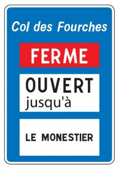 Panneau d'indication de praticabilité de la route C14 - Devis sur Techni-Contact.com - 1