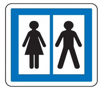 Panneau d'indication toilettes publiques CE12 - Devis sur Techni-Contact.com - 1