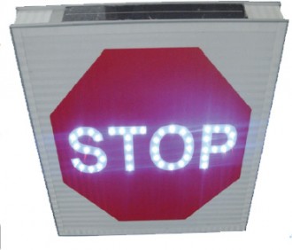 Panneau d'intersection STOP AB4 lumineux - Devis sur Techni-Contact.com - 1