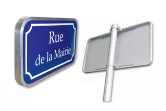 Panneau de rue en aluminium naturel - Devis sur Techni-Contact.com - 1