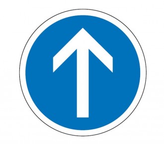 Panneau de signalisation d'obligation de direction B21b - Devis sur Techni-Contact.com - 1