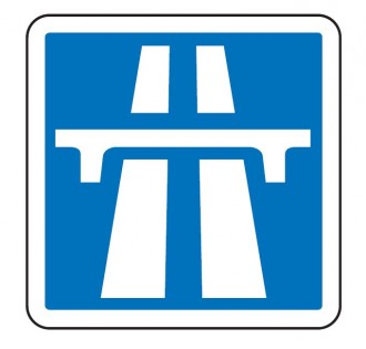 Panneau de signalisation d'une section de route à statut autoroutier C207 - Devis sur Techni-Contact.com - 1