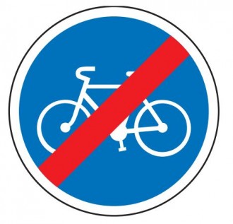 Panneau fin obligation bande ou piste cyclable B40 - Devis sur Techni-Contact.com - 1