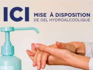 Panneau gel hydroalcoolique disponible - Devis sur Techni-Contact.com - 1