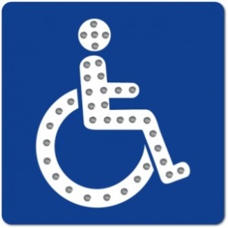 Panneau handicapé lumineux - Devis sur Techni-Contact.com - 1