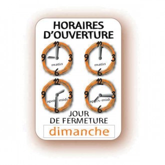 Panneau horaires pour tous commerces - Devis sur Techni-Contact.com - 2