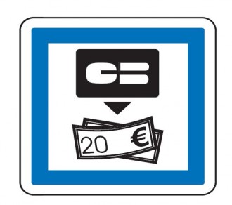 Panneau indication distributeur de billets CE25 - Devis sur Techni-Contact.com - 1