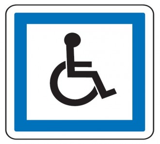 Panneau indication personnes handicapées CE14 - Devis sur Techni-Contact.com - 1