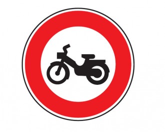 Panneau interdit au cyclomoteur B9g - Devis sur Techni-Contact.com - 1