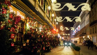 Décoration de noël de rue