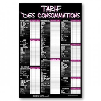 Panneau tarifs des consommations - Devis sur Techni-Contact.com - 3