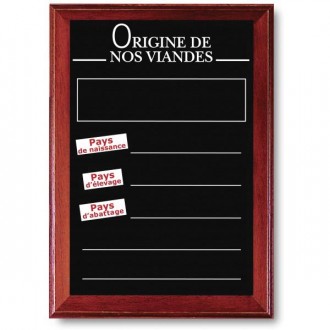 Panneaux d'affichage origine viande pour commerce - Devis sur Techni-Contact.com - 1