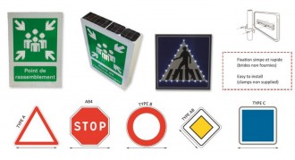 Panneaux de signalisation lumineux solaire - Devis sur Techni-Contact.com - 1