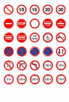 Panneaux de signalisation routière en adhésif - Devis sur Techni-Contact.com - 1