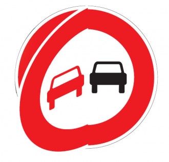 Panneau de signalisation temporaire d'interdiction de dépasser à volet mobile BK - Devis sur Techni-Contact.com - 1