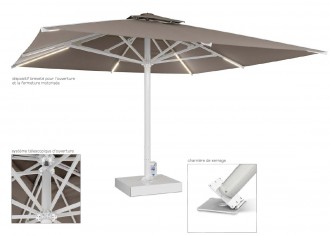 Parasol géant automatique pour terrasse - Devis sur Techni-Contact.com - 2