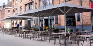 Parasols pour terrasse avec support aluminium