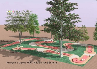 Parcours minigolf en béton - Devis sur Techni-Contact.com - 2