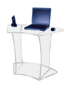 Petit bureau arrondi plexiglas - Devis sur Techni-Contact.com - 1