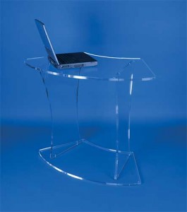 Petit bureau arrondi plexiglas - Devis sur Techni-Contact.com - 4